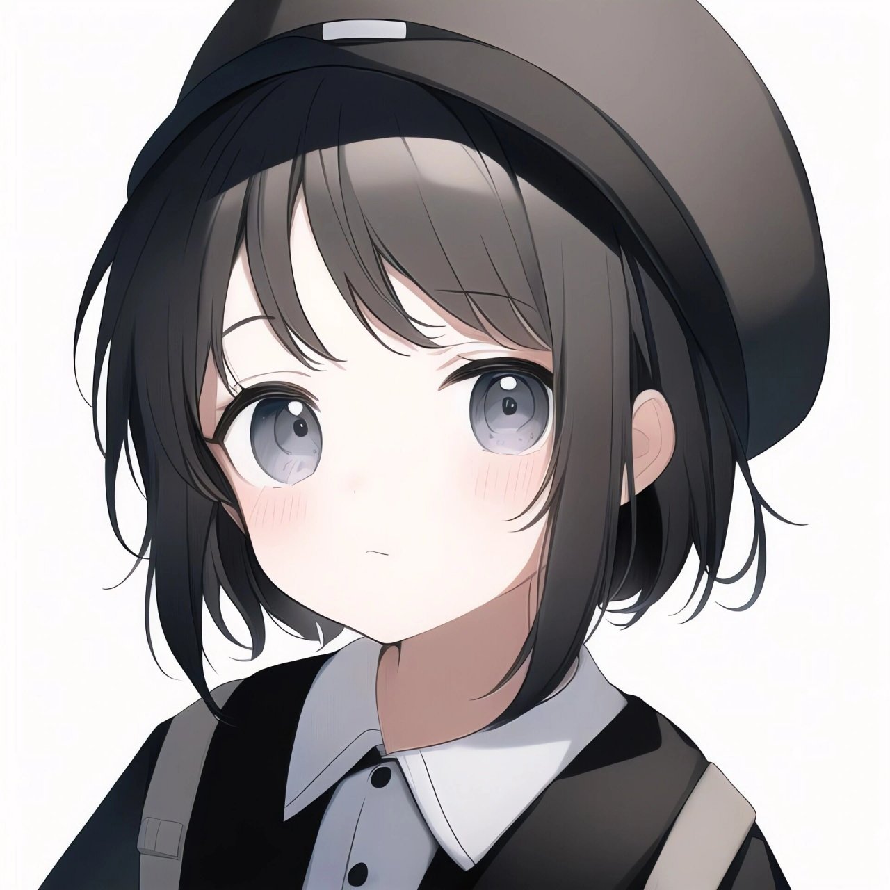 戴帽子女生头像 78可自行拿图自用 78转载请注明出处 9792止