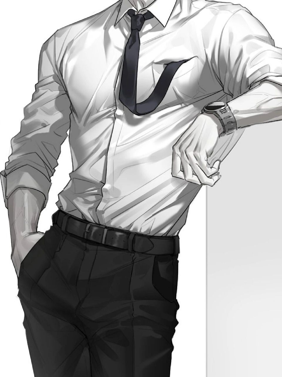 板绘素材|男孩子西装素材分享 96每日一练 7815分享一些西装