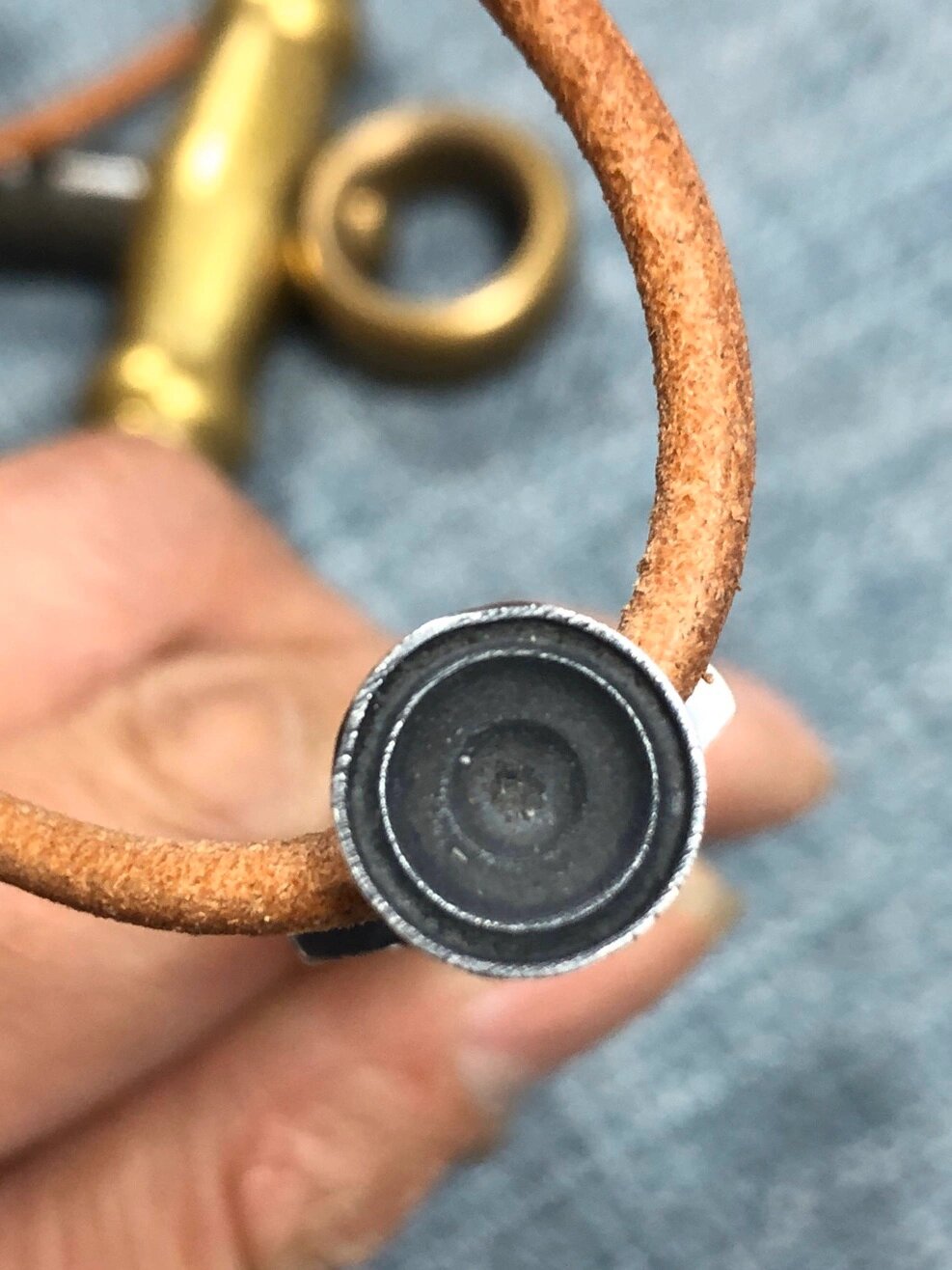 匠心工艺|战汉青铜箭头吊坠 战汉青铜箭头吊坠,双面双翼起脊,完美镶嵌