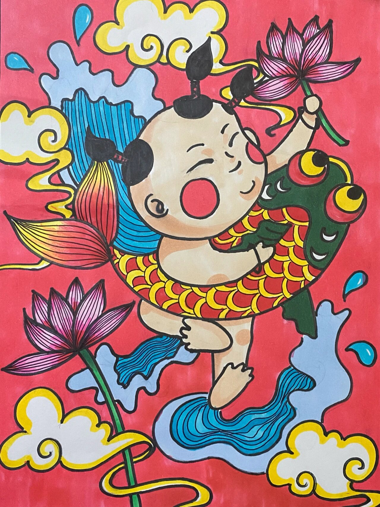 儿创|年画娃娃!