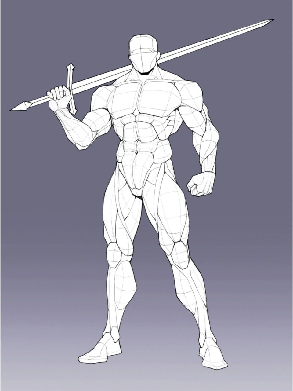 人体站姿结构5/100 一起来画画吧!