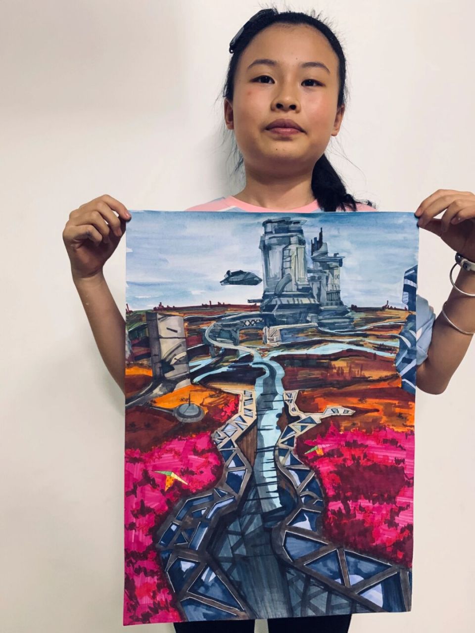 五年级孩子的科幻画. 火星计划