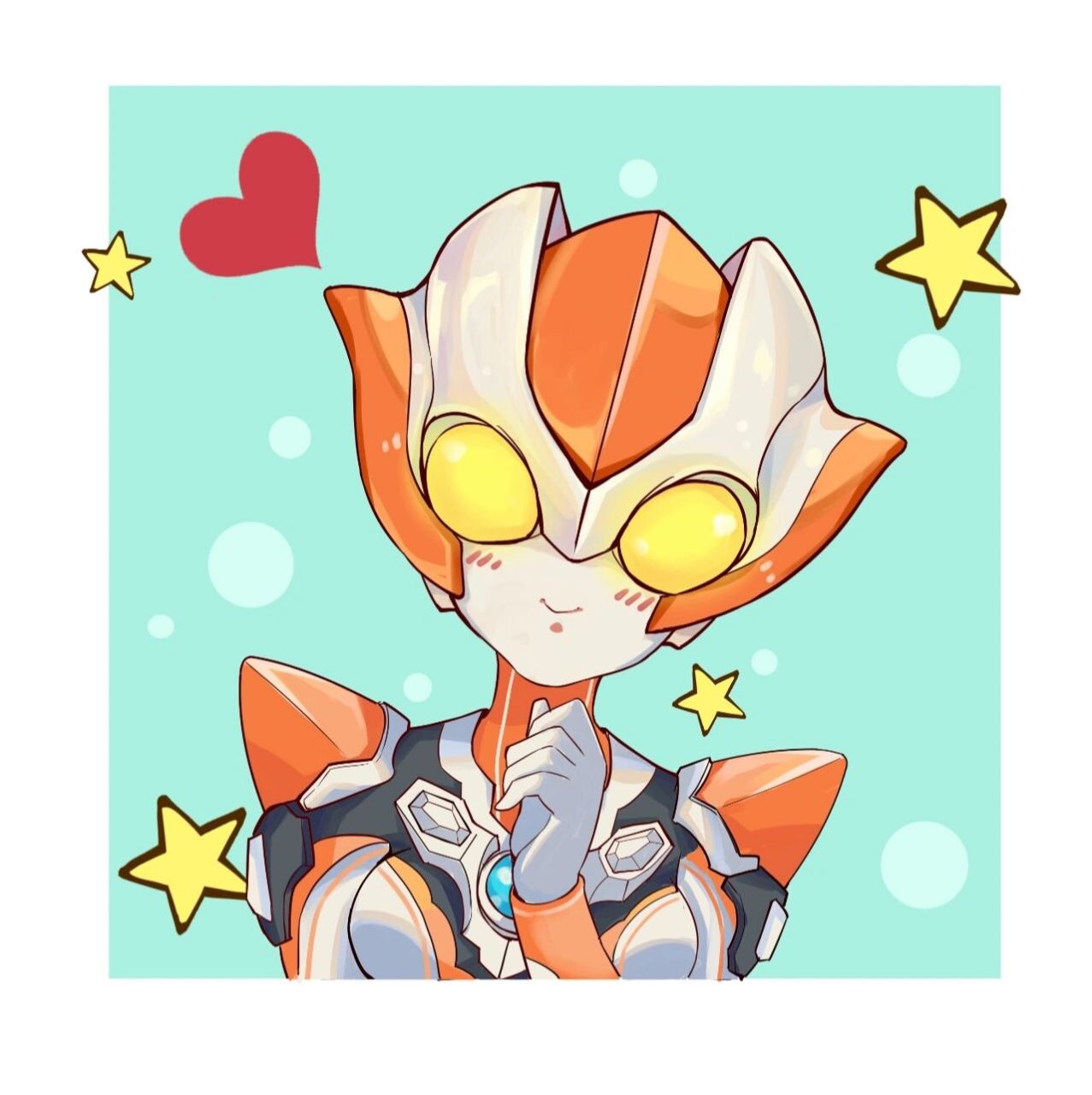 格丽乔奥特曼 千呼万唤始出来,可爱的格丽乔,这次画一个头像的,有喜欢