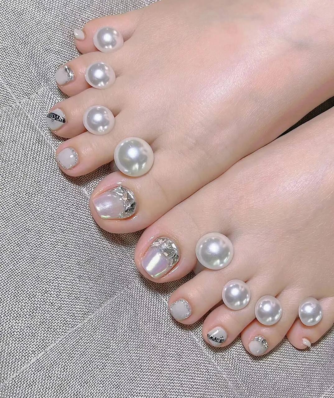 9492新加坡美甲 | 2023超火97新款脚美甲分 炎炎夏日,bling