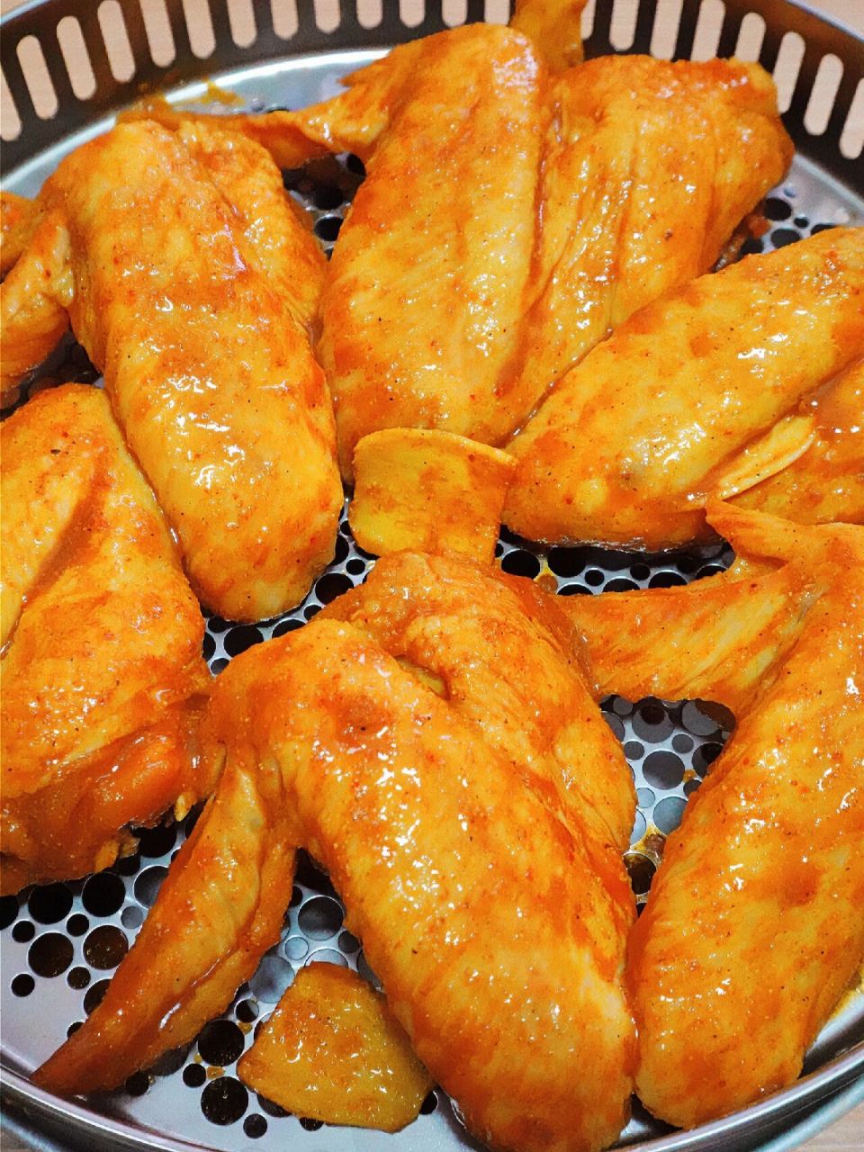 6015咖喱柠檬炸鸡翅94好吃到男友连吃三碗饭98 空气炸锅美食