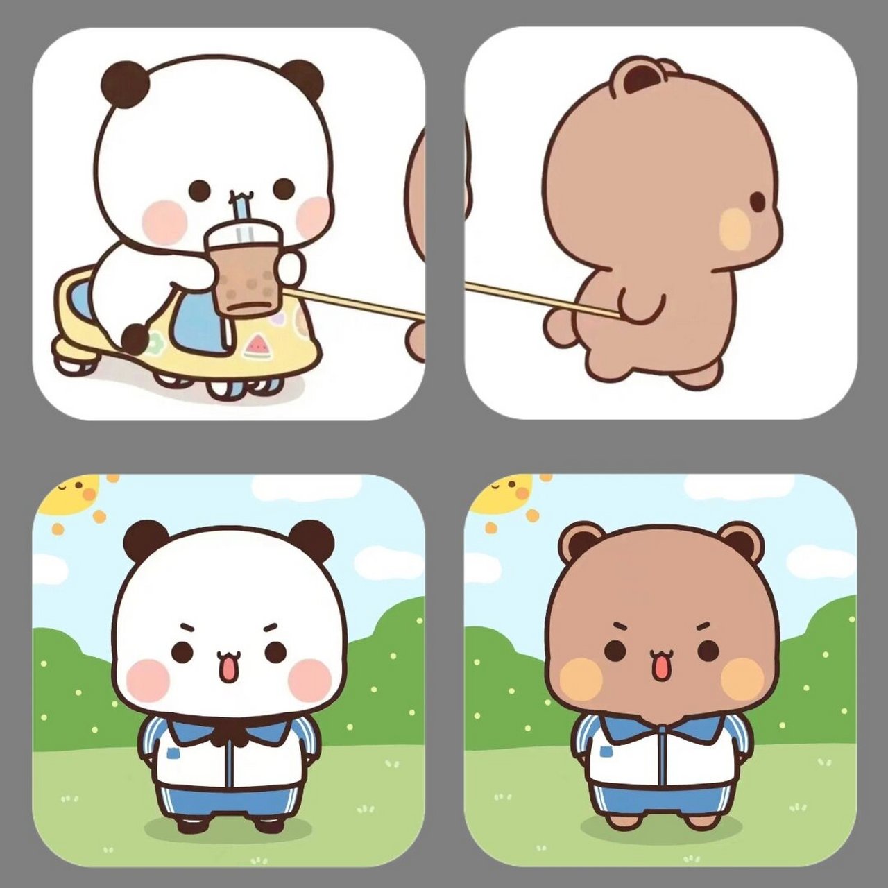 小学生一二布布 一二布布情侣头像