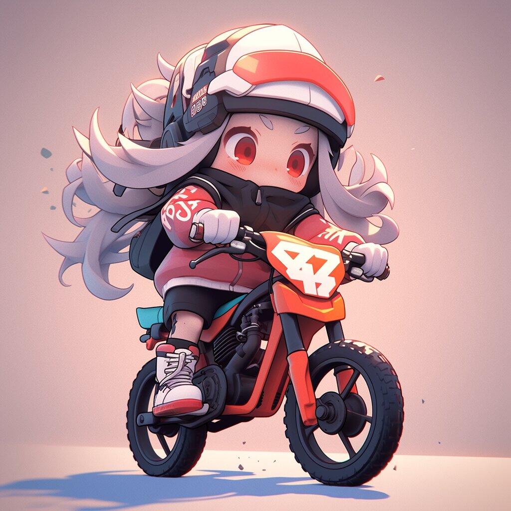 卡通头像| 3d可爱女生头像 "骑上座驾,冲刺" 0202020202