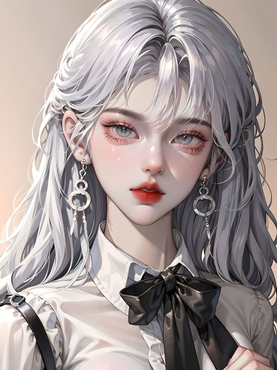 今天是银发公主|清冷感御姐头像 分享一组银色系头像 像流动的银河一