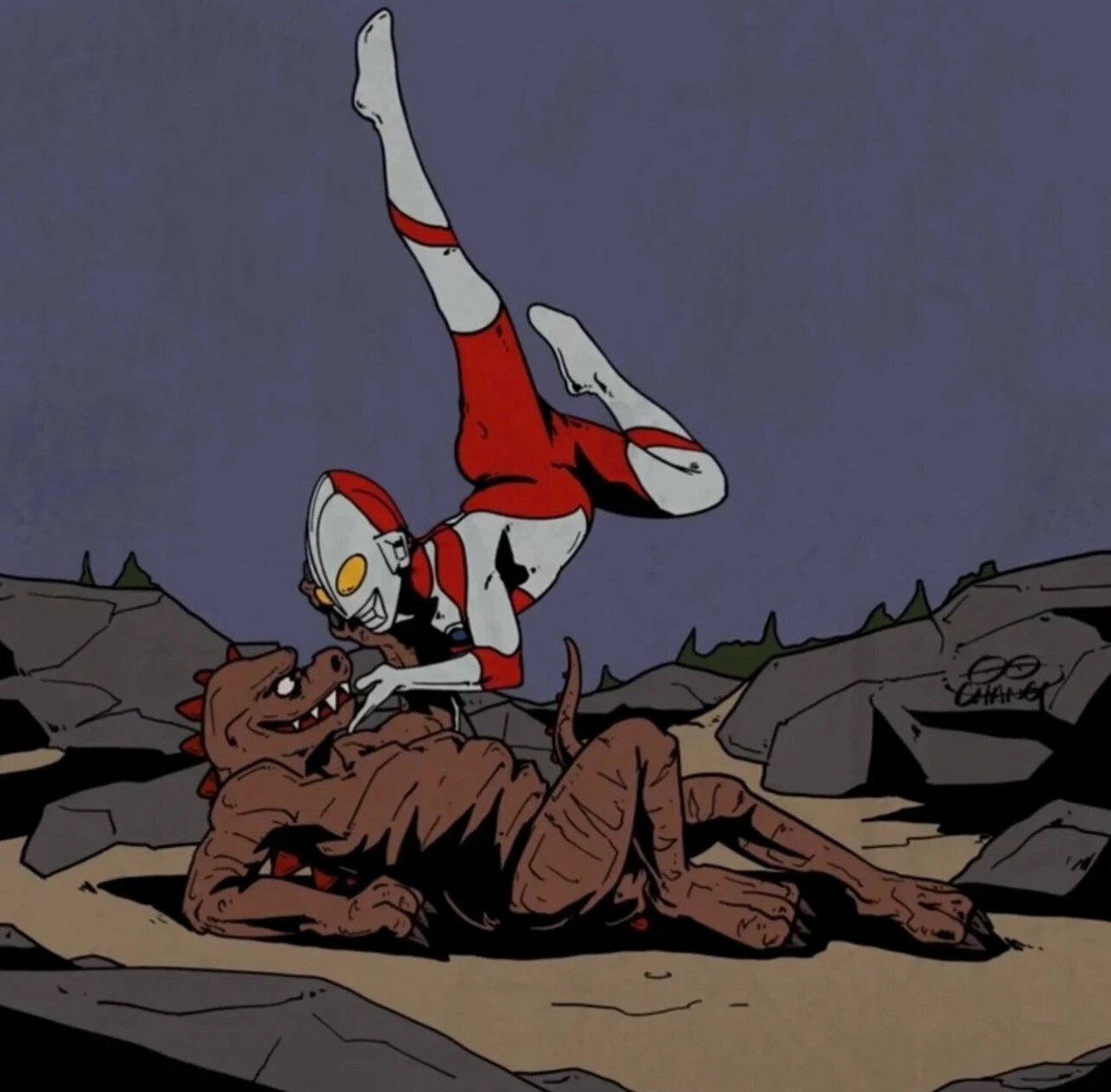 有点大病的奥特曼情侣头像!