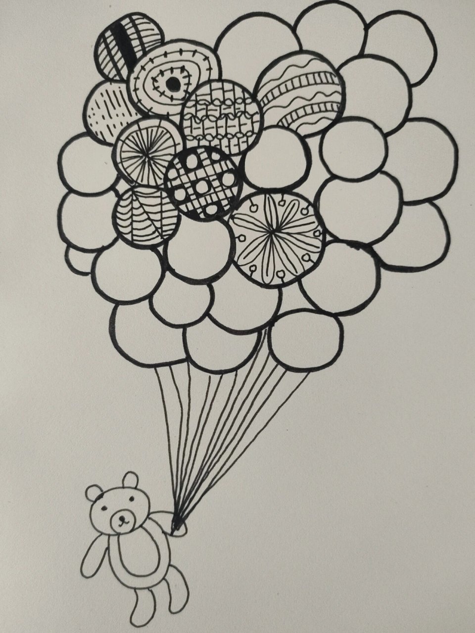 线描画no.4丨气球 临摹