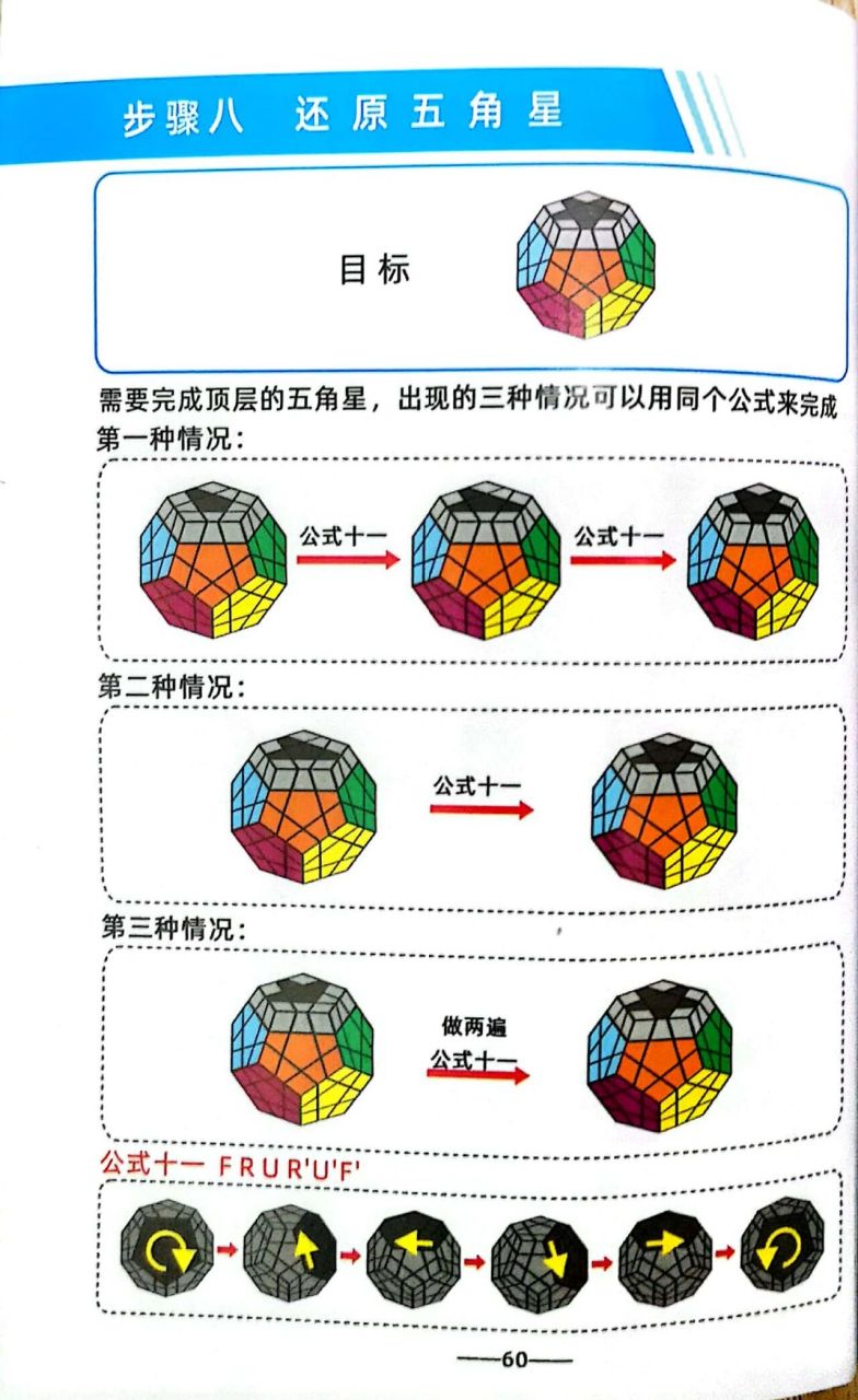 五魔方复原公式图纸图片