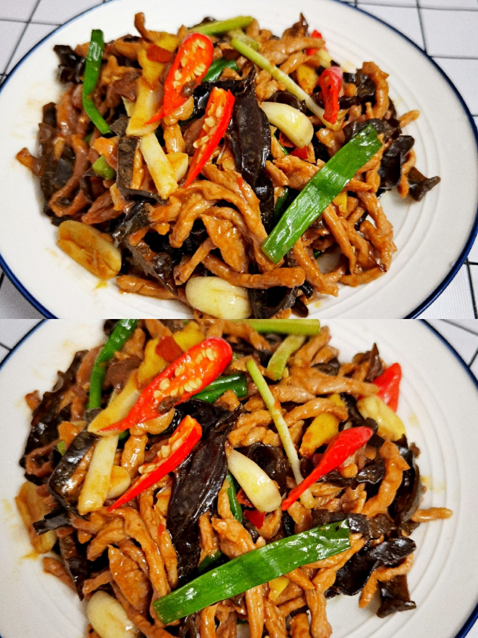 6015简单易学的黑木耳炒肉丝,米饭不够吃 91食材:瘦肉,黑木耳