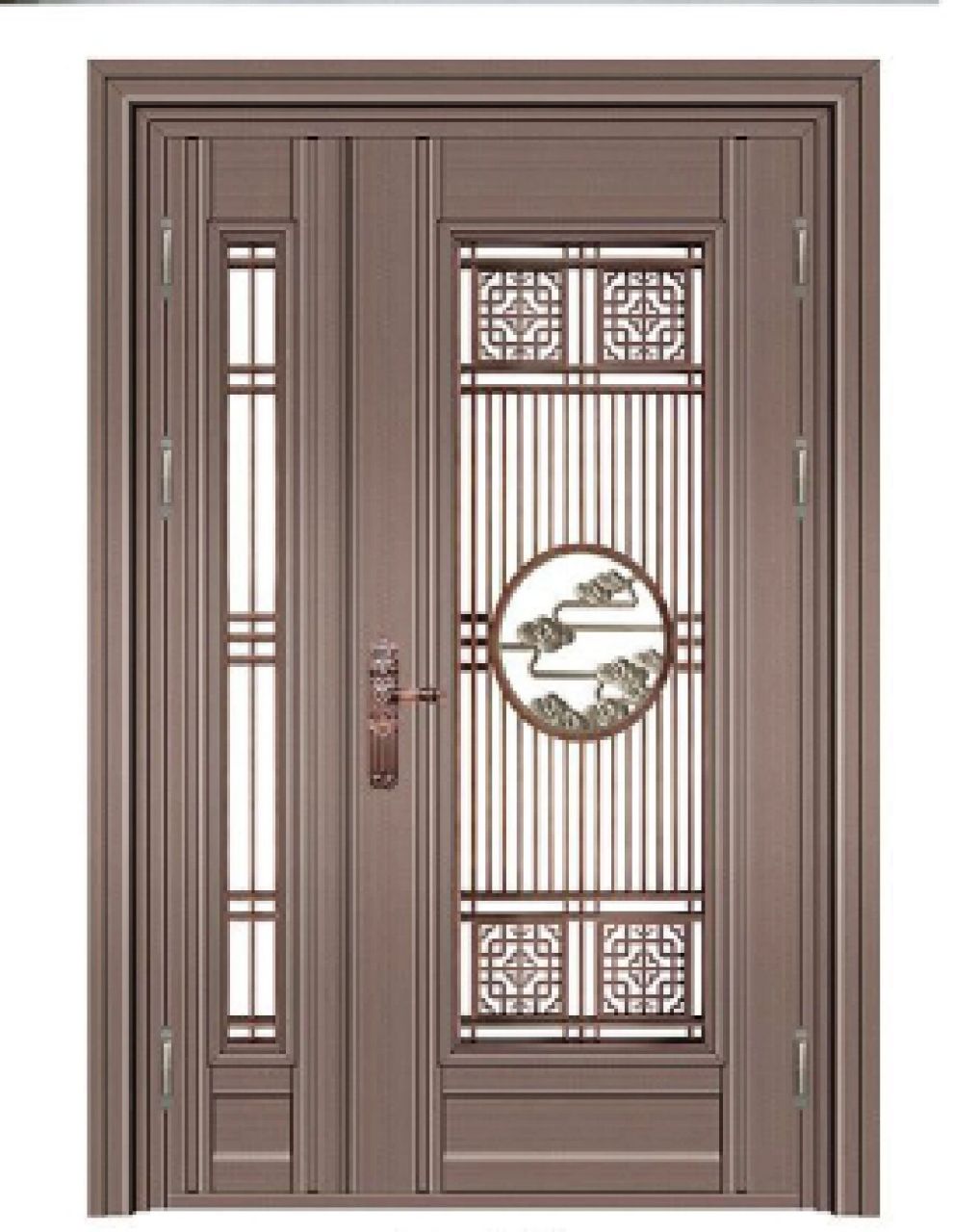 子母门系列款式 中式简约子母门系列,可透气通风