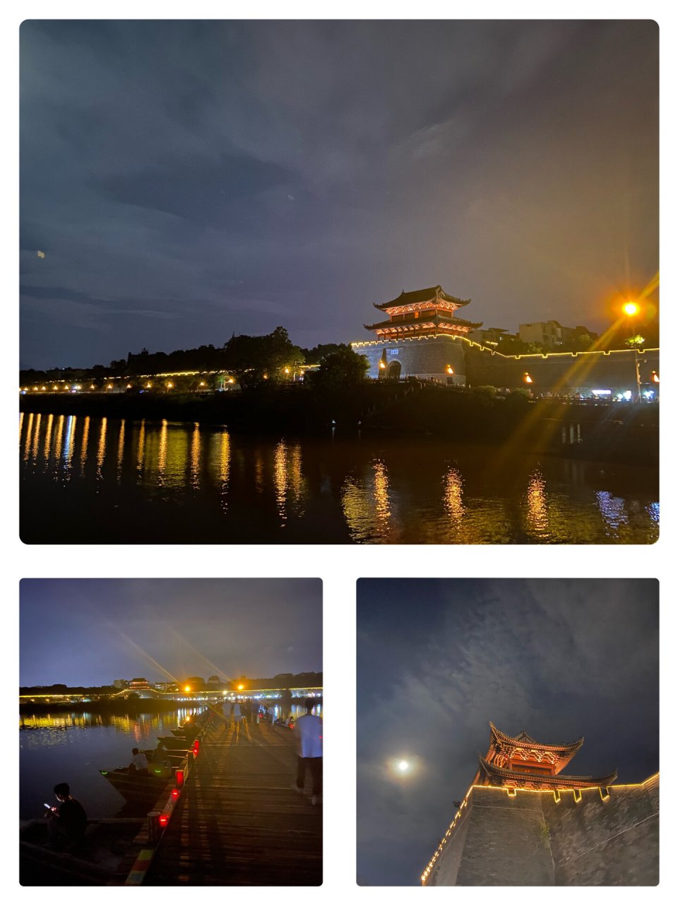 赣州市章贡区旅游景点 郁孤台～江南宋城～湧金门～城墙～古浮桥 每一