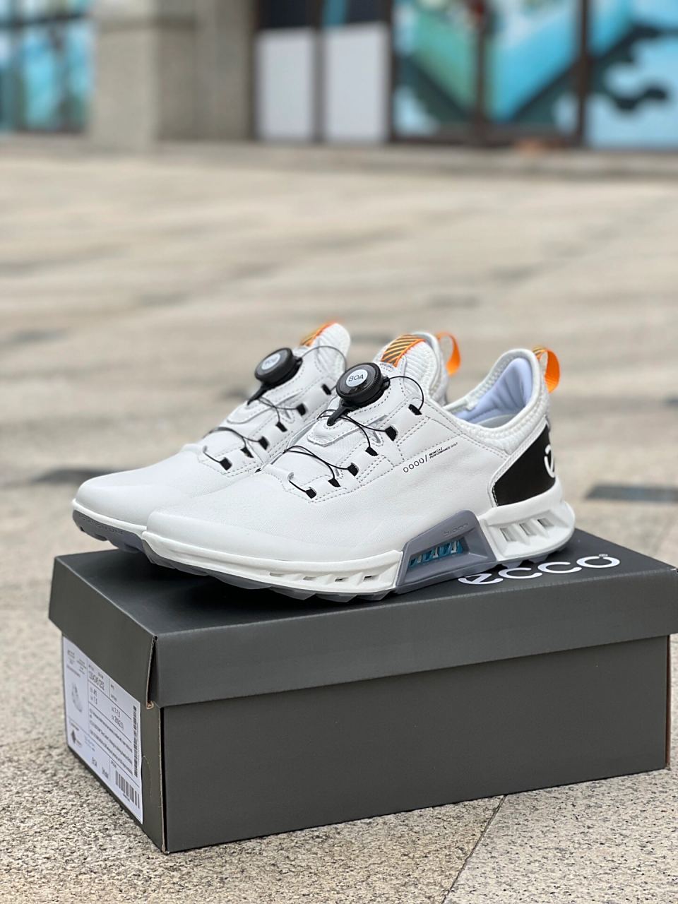 fashion潮鞋 ecco爱步高尔夫球鞋男鞋22新款耐磨休闲运动鞋健步c4