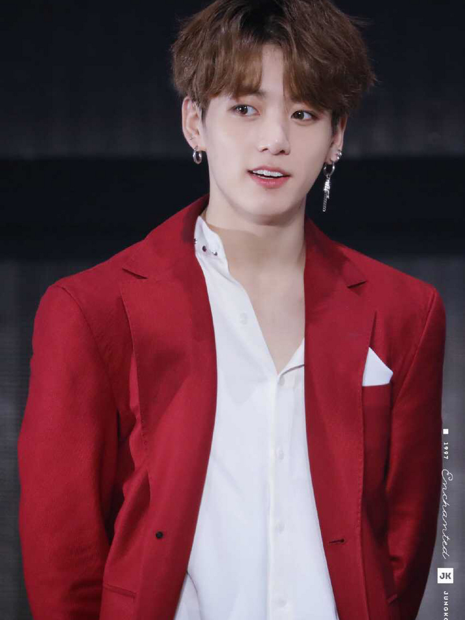 bts----田柾国 好爱囧菇卷毛的样子!