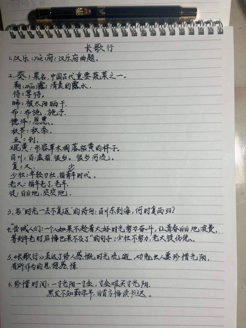预习《长歌行》语文园地一|六年级语文下