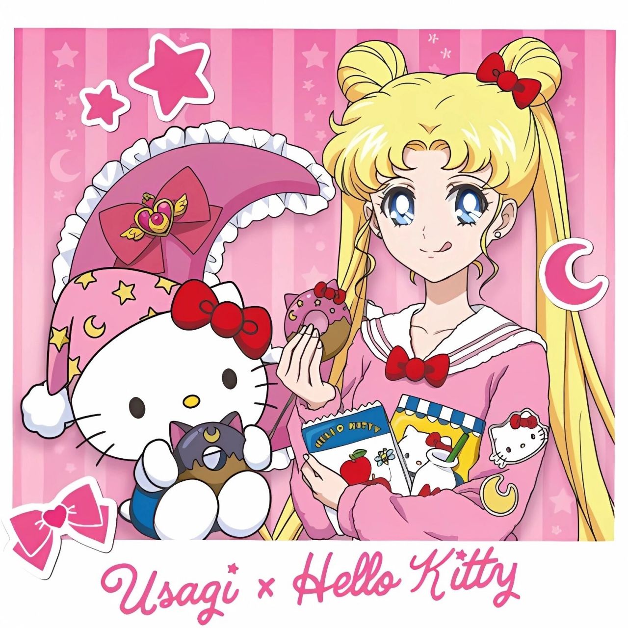 美战联动三丽鸥睡衣① 美少女战士联动三丽鸥 内部战士睡衣派对头像