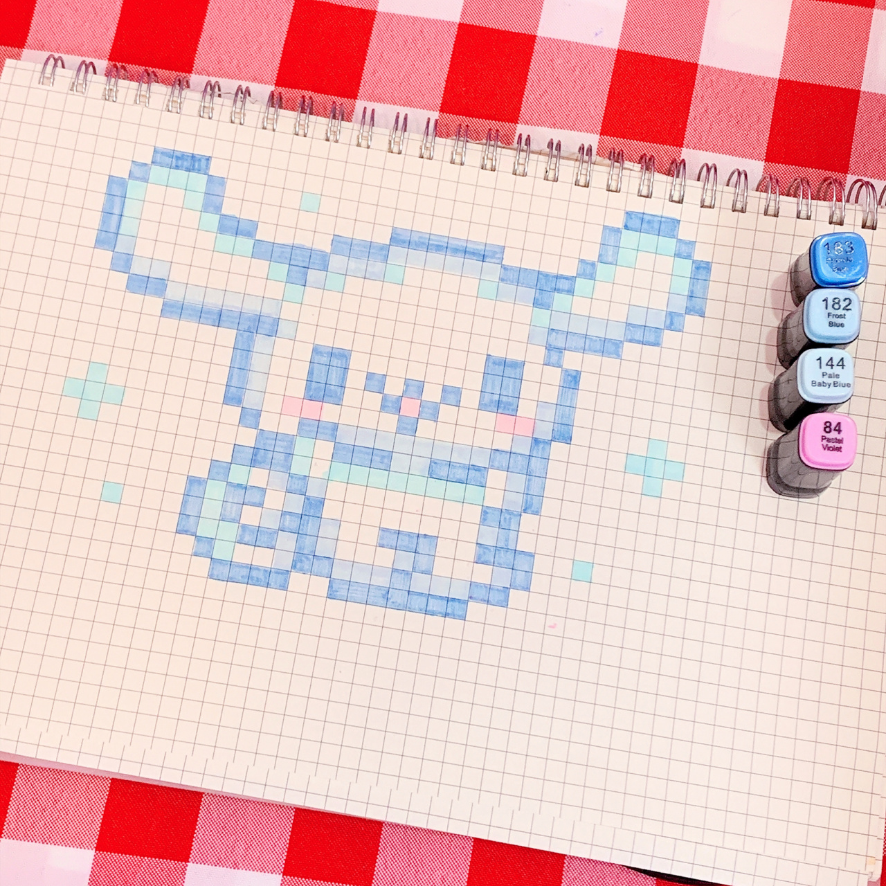 简单易上手的三丽鸥像素画第76615弹——玉桂狗 hello这里是柠小