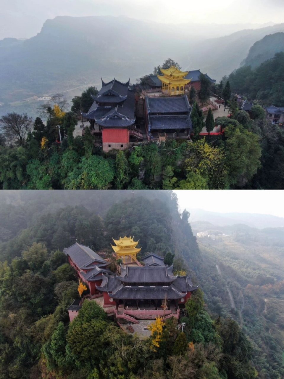 重庆綦江古剑山,因其独特的悬崖地形被俗称"鸡公嘴",国家4a级旅游景区