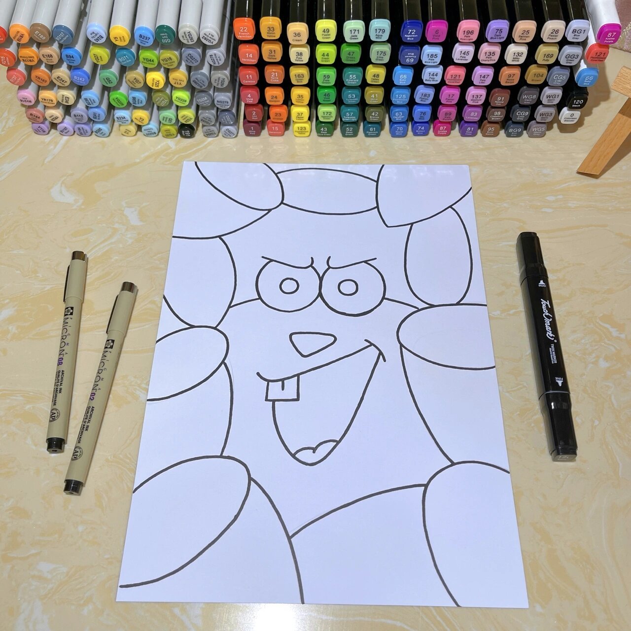 pumpkin的画|"珊迪"来啦手绘(附过程)78 珊迪:姗姗来迟,但至少我们