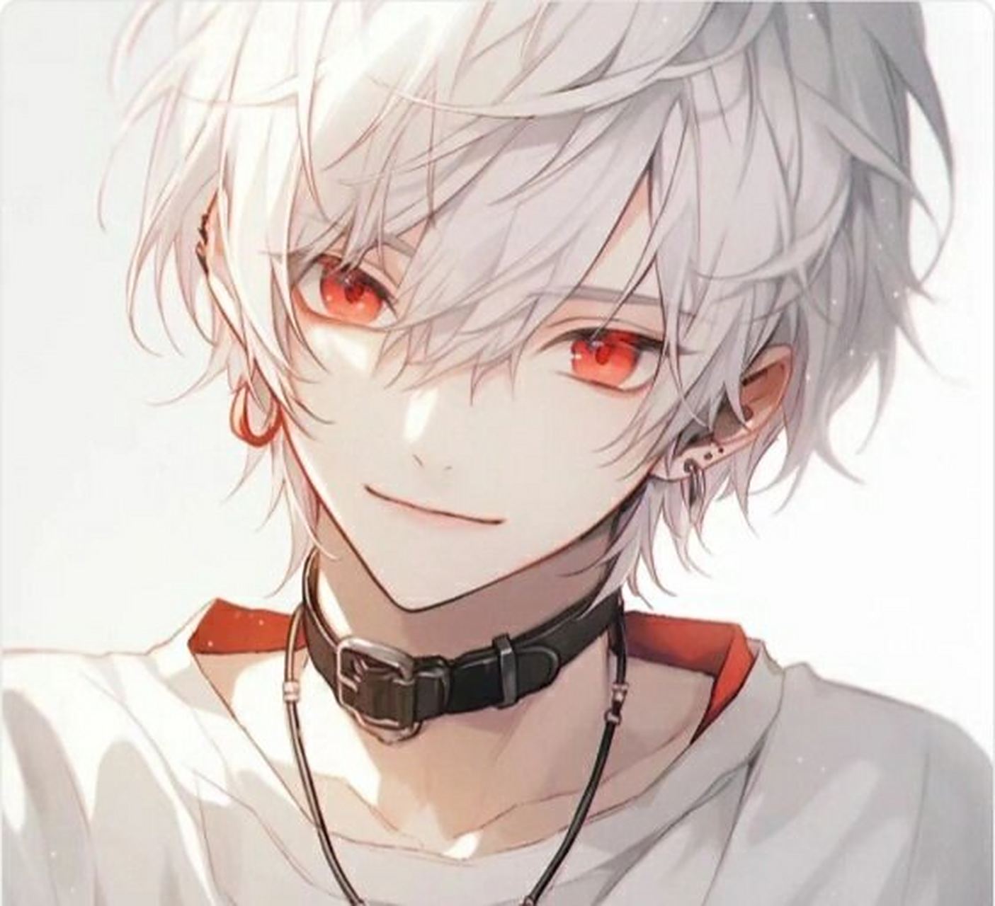 白发红瞳动漫头像男 浅浅的把相册里所有的白发红瞳都发了出来