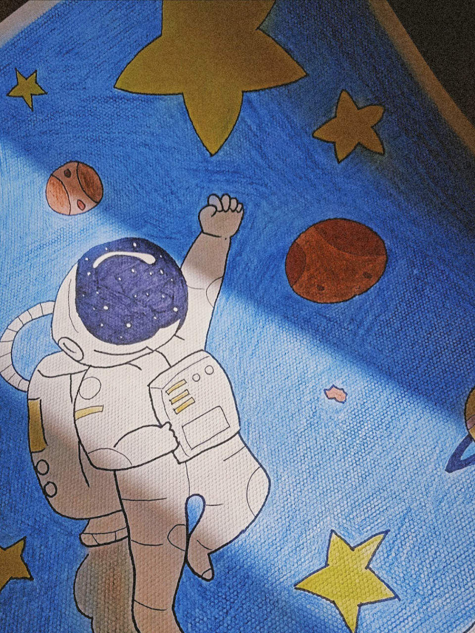 关于青春 励志 奋斗的画 这幅画叫《追星人》 大概表达的意思就是