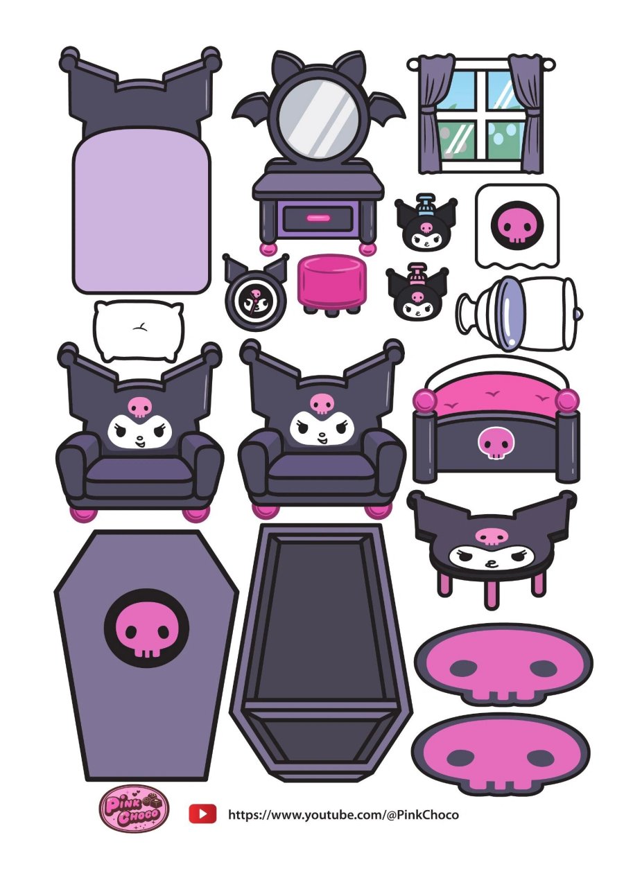 纸娃娃 安静书 三丽鸥 库洛米 作者pinkchoco 勿二改 勿二传 勿商用