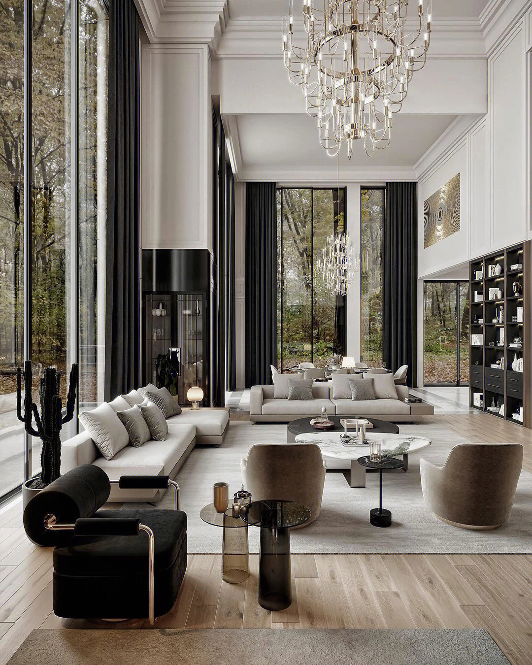 大平层别墅的最爱单品家具|全案定制 74这是一款意式现代风格的组合