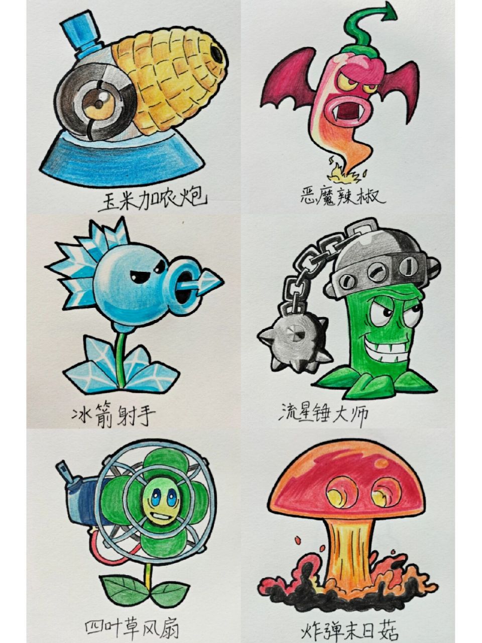植物大战僵尸怎么画简笔画