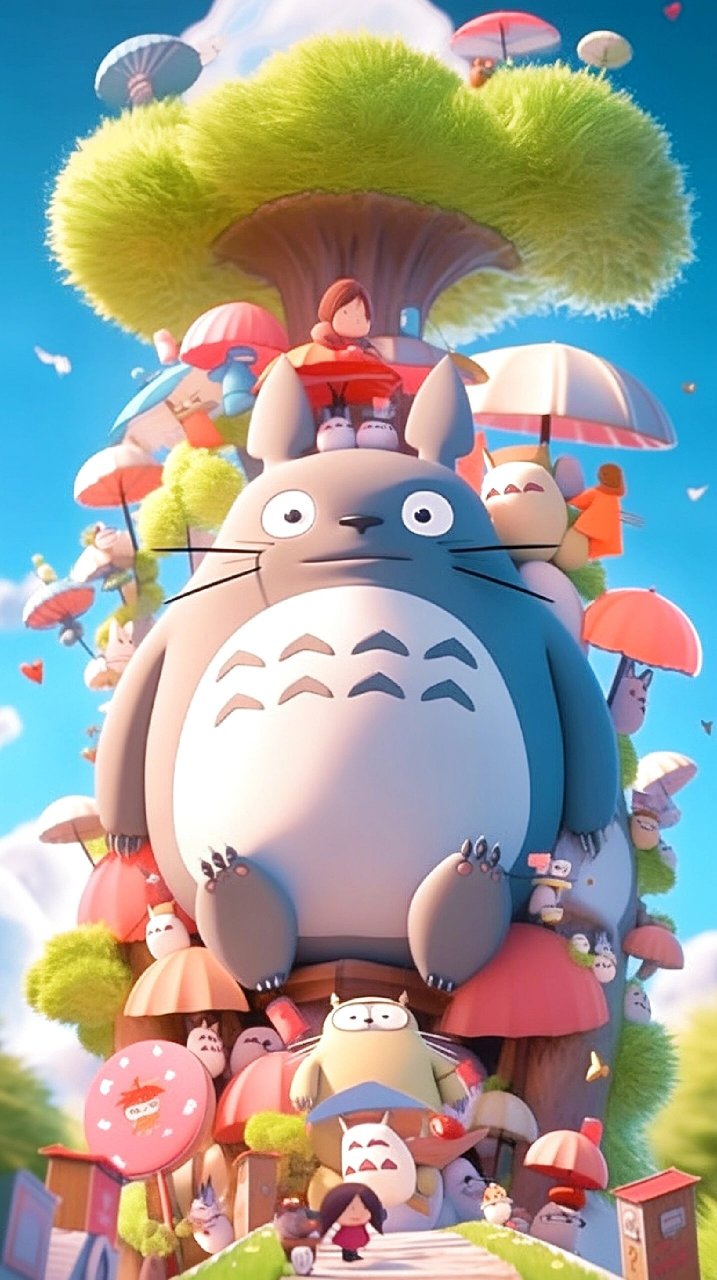 可爱的龙猫|宫崎骏的治愈系龙猫壁纸头像 可爱治愈的龙猫壁纸