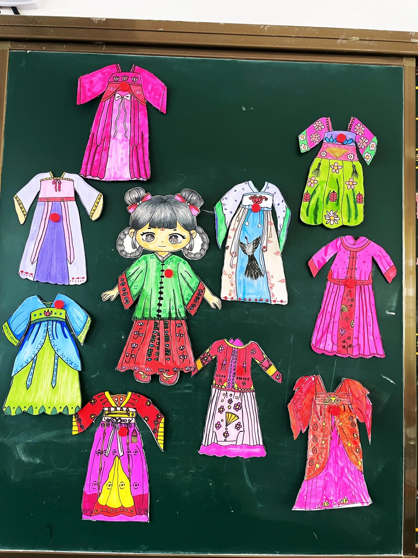 五年级彩云衣-汉服设计 变装汉服设计,孩子们还是挺喜欢的.