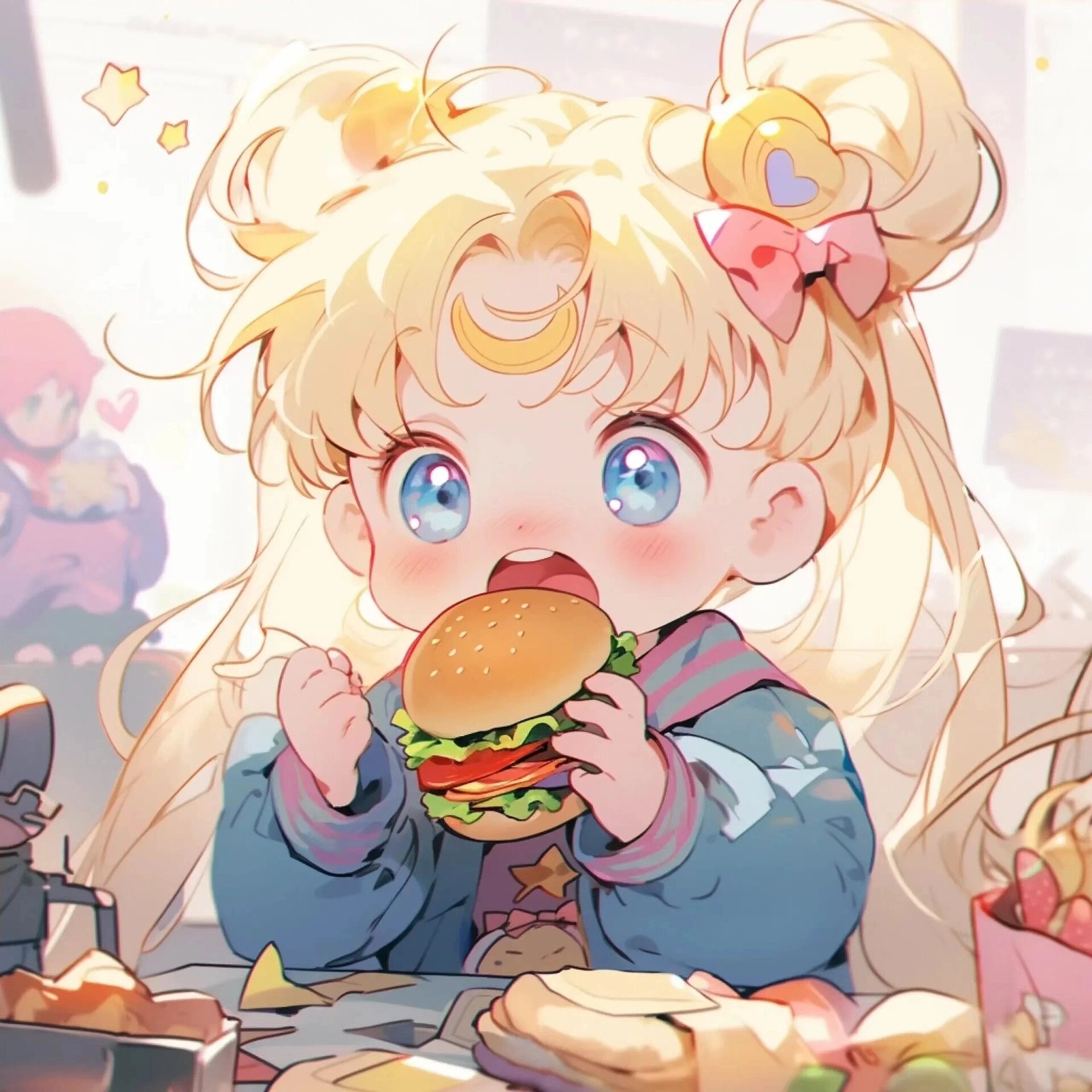 美少女吃汉堡第一弹