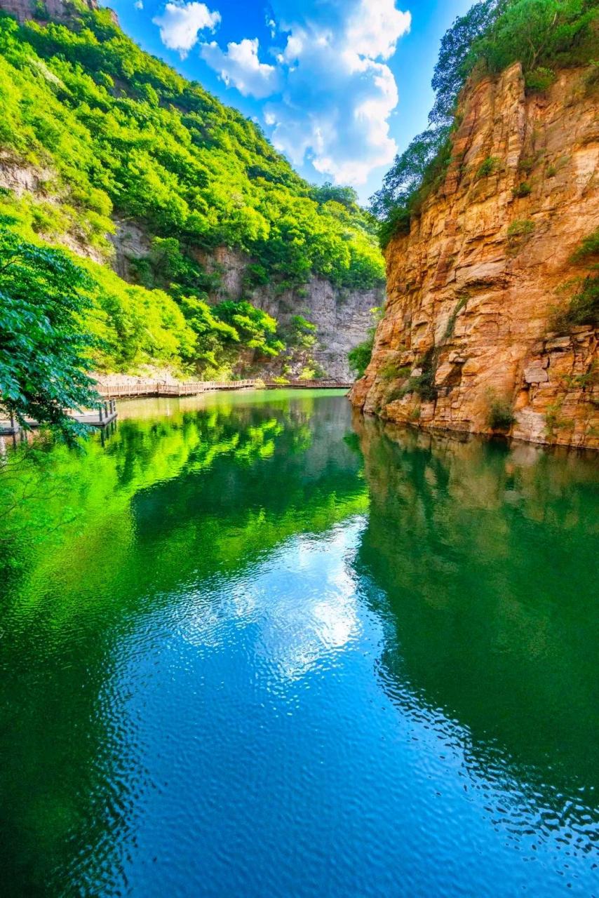 枕黄河一隅,倚黛眉群峦,洛阳青要山青要大峡谷景区门票19.
