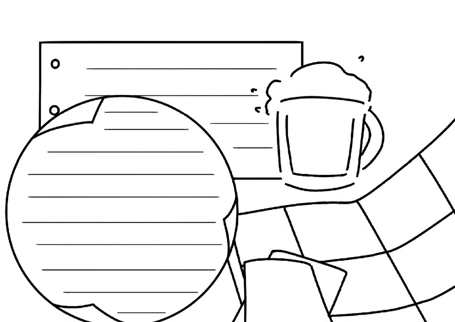 世界杯的手抄报 世界杯的手抄报和线稿,感兴趣的学一下吧.