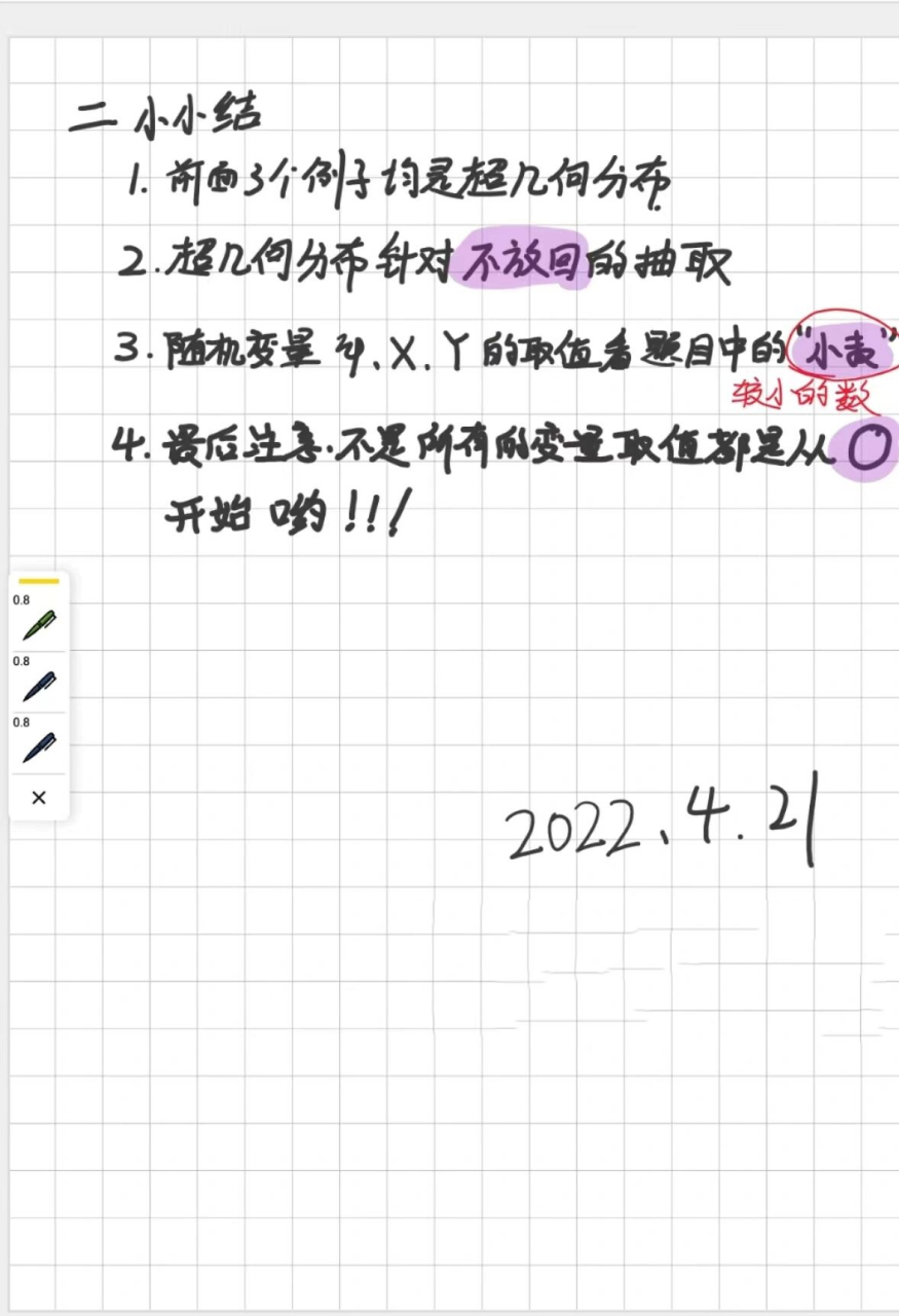 超几何分布知识点来咯!