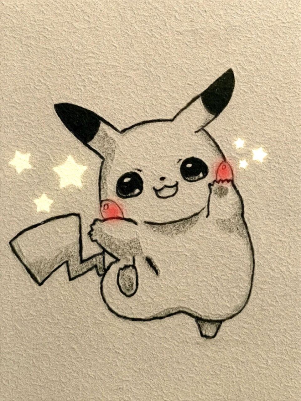 可爱皮卡丘绘画教程79 揪几个粉丝小可爱的头像画一画,宝子们记得来