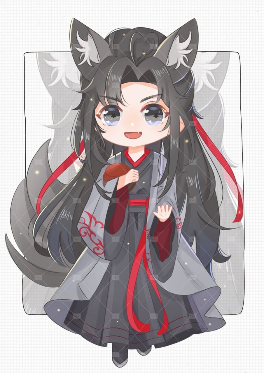 procreate绘画# #q版人物# #q版# #稿件展示# 魔道祖师 #魏无羡# #龙
