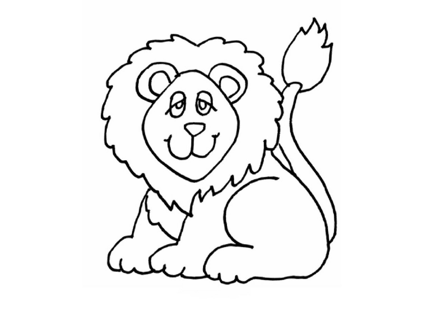 小动物简笔画涂色可打印