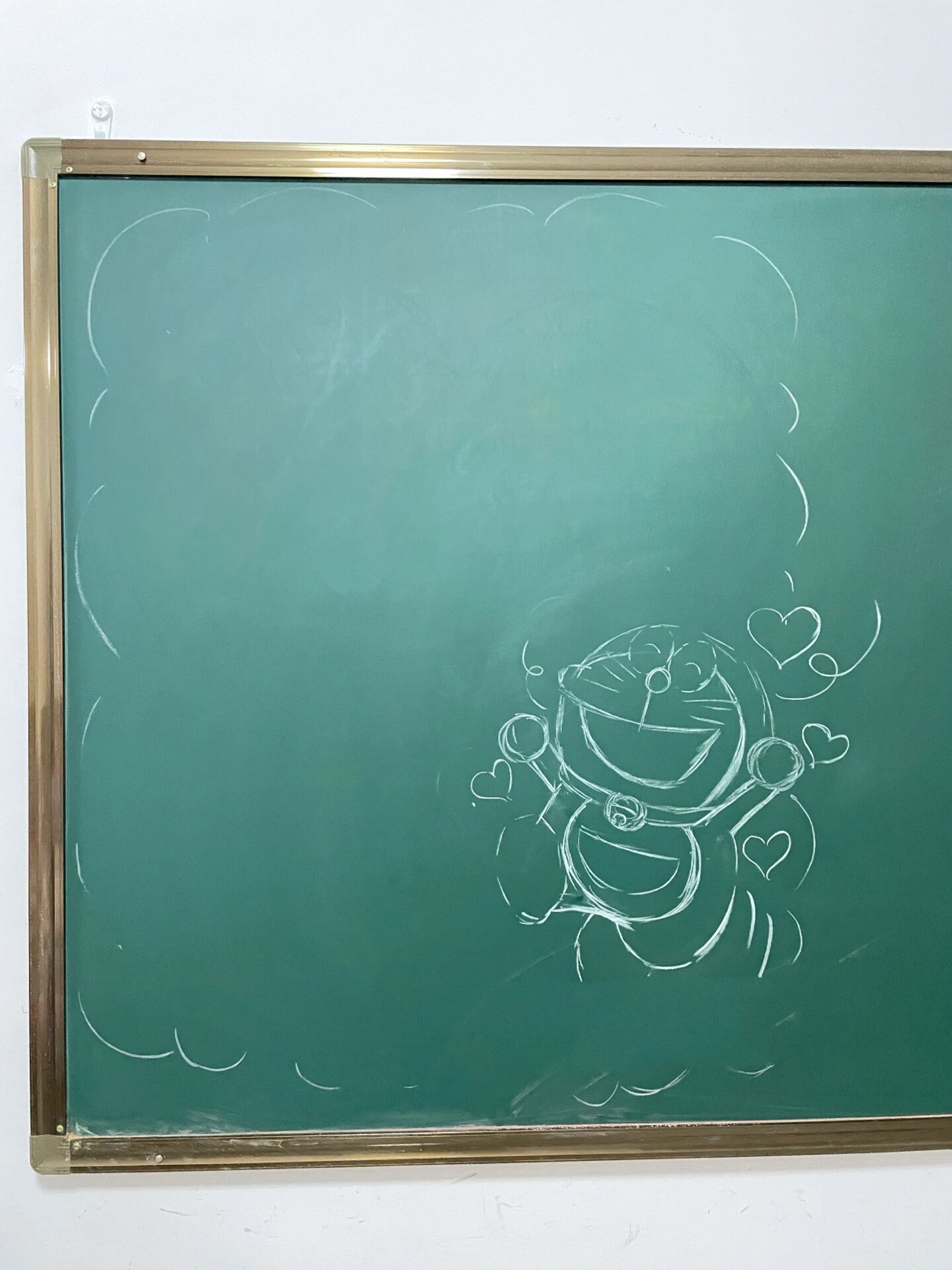粉笔画(哆啦a梦黑板报边框设计) 可爱的哆啦呀