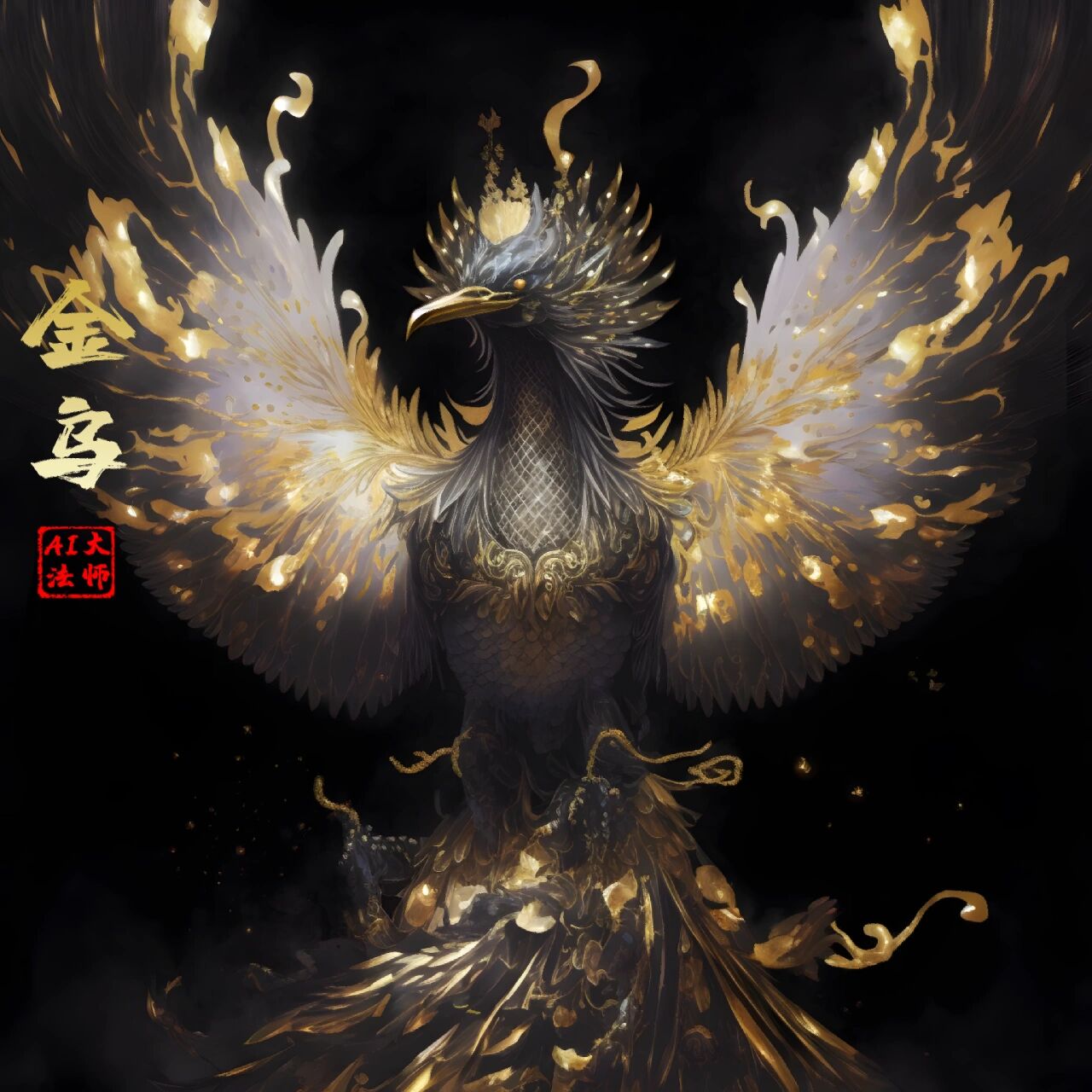 太阳金乌震撼登场,质感爆棚 这暗金色调真的哪个都适用,因为不是三只