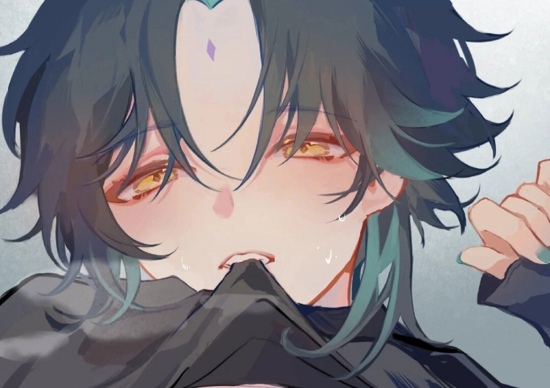 原神.魈.头像 一期魈的头像,最后一个是表情包哦