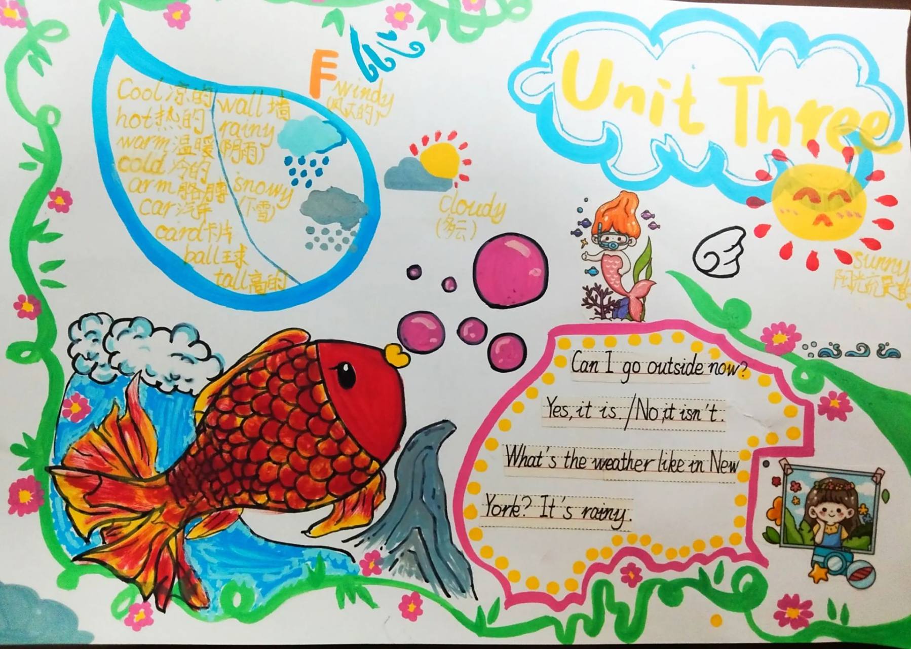 四年级下册英语 第三单元手抄报 知识总结整理 分享给需要的宝子们