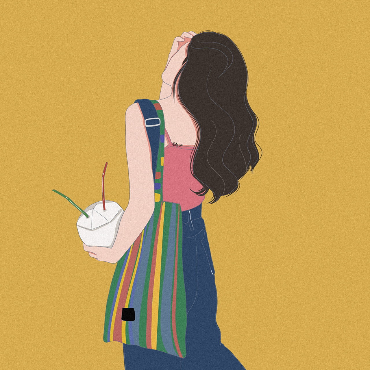 背影头像 图片92二改92商用92去签名 搬运临摹请注明出处 #手绘