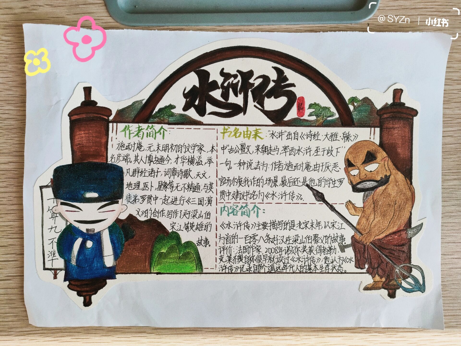 《水浒传》好书推荐卡