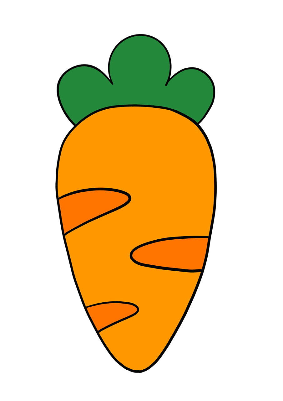 简笔画教程分享 萝卜