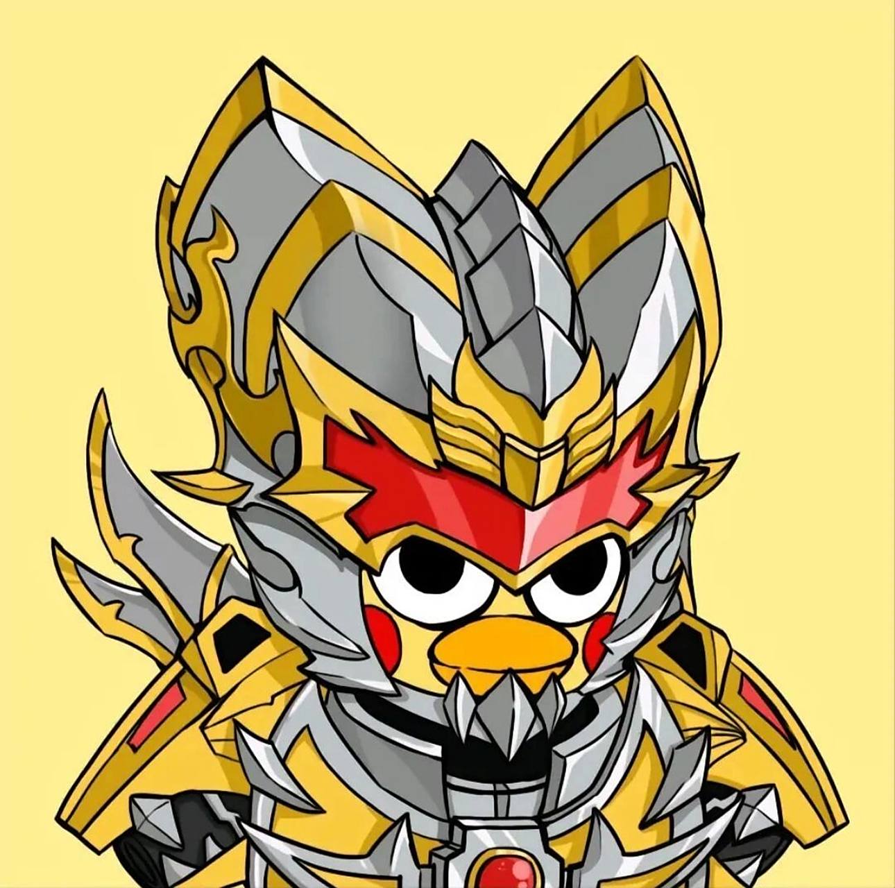 【铠甲勇士ikun头像】 披金成王,伴鸡远航