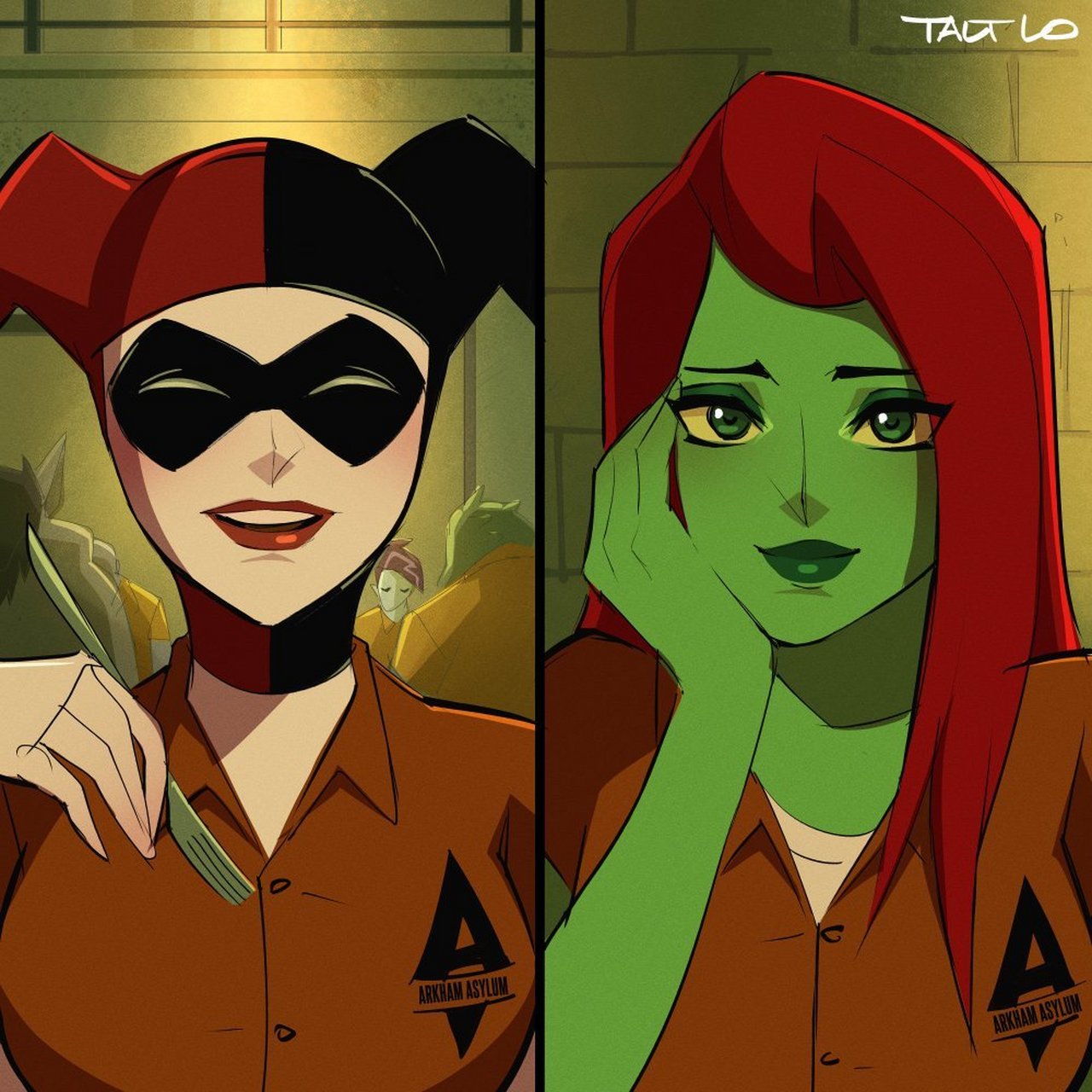 小丑女 哈莉奎茵和毒藤女  画师ins:talt_lo