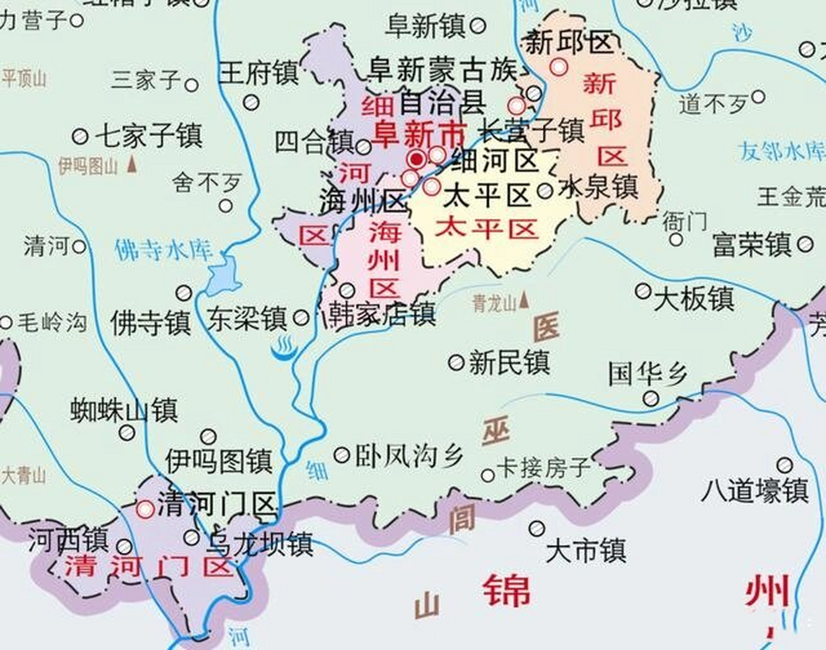 阜新地理位置图片