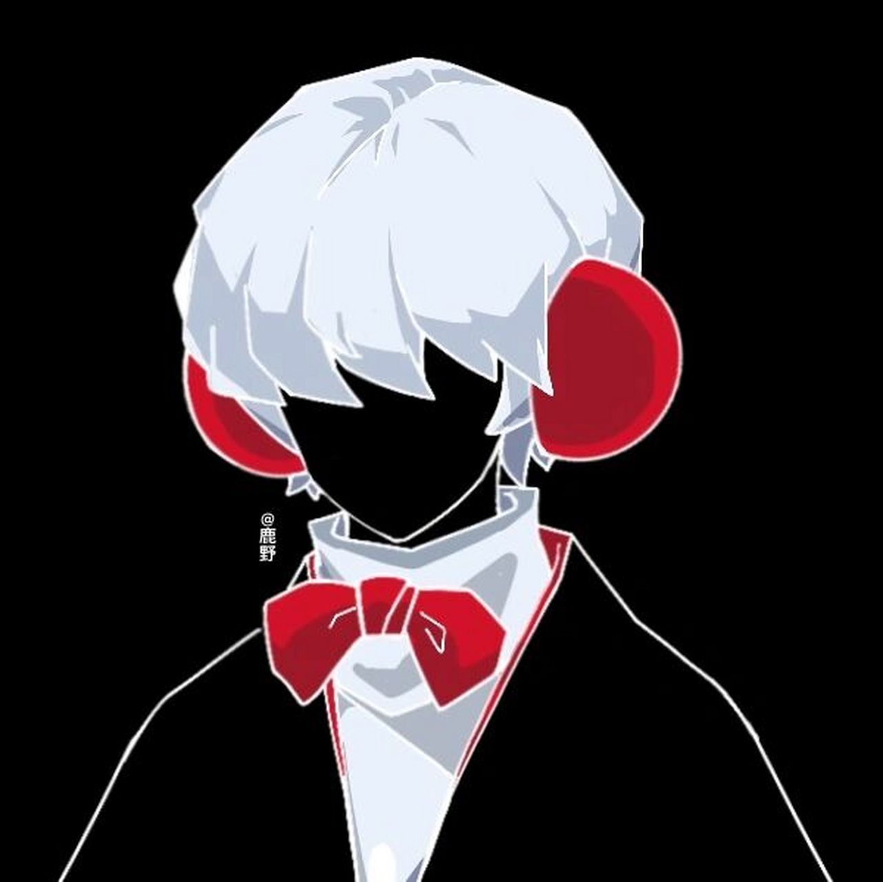 [光遇头像]010 光遇头像正太发型头像分享 红黑配色 光遇日常画画